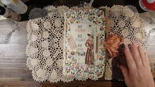 Vintage junk journal flip through