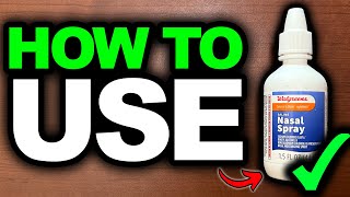 How To Use Walgreens Anefrin Nasal Spray (Quick & Easy!)