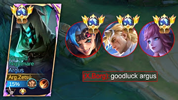 HOW TO WIN AGAINST HIGH SUSTAIN & DAMAGE HERO WITH ONLY ARGUS (must watch) - Mobile Legends