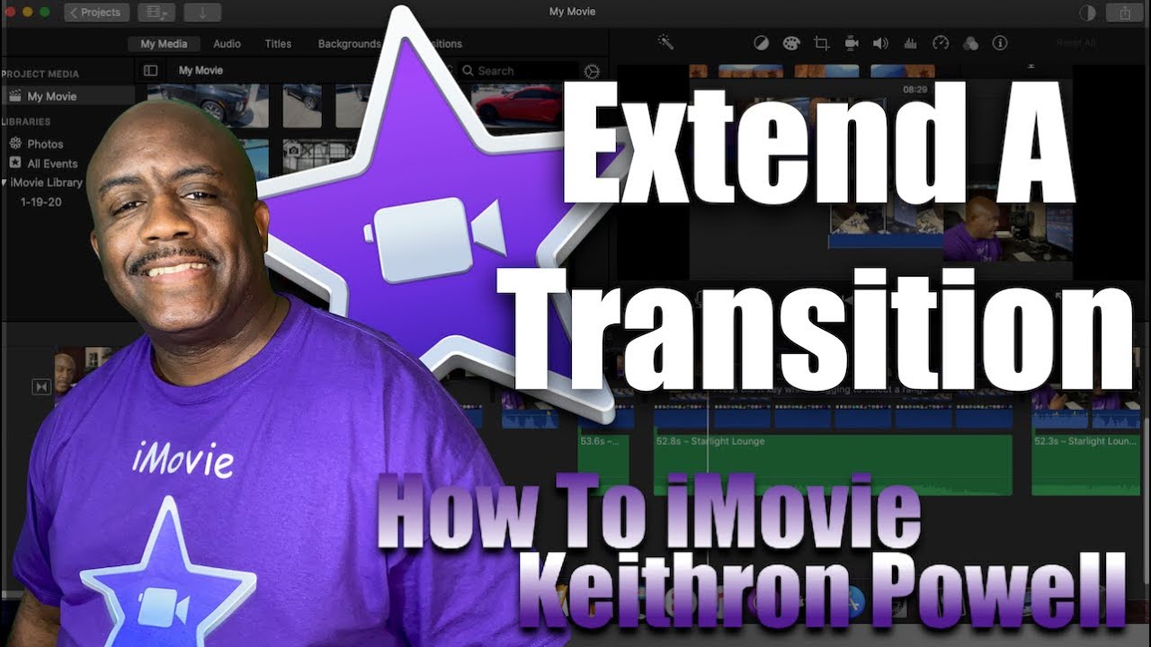 How To iMovie Extend Transitions Between Clips YouTube