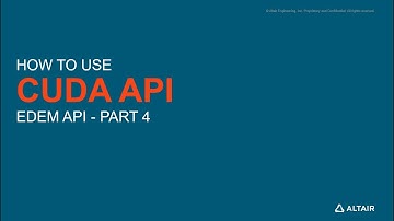 EDEM CUDA API - Part 4