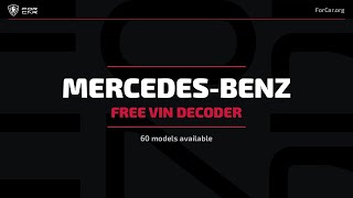MERCEDES-BENZ VIN Decoder — Free VIN Check & Lookup | ForCar.org