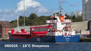 080925 #Sharpness Eems Drait #freighter #shipping #riversevern #marina 