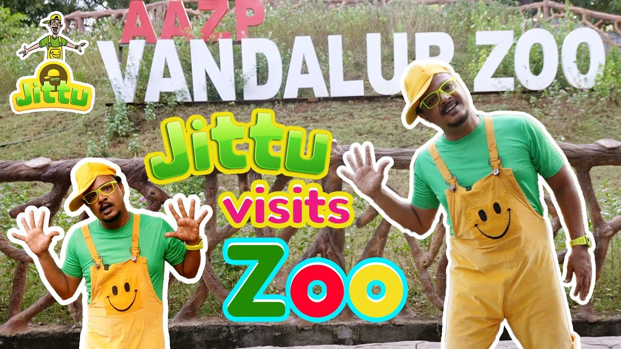 Jittu visits Zoo | Jittu's Fun Zoo Adventure | Learning Animals and birds in English and Tamil