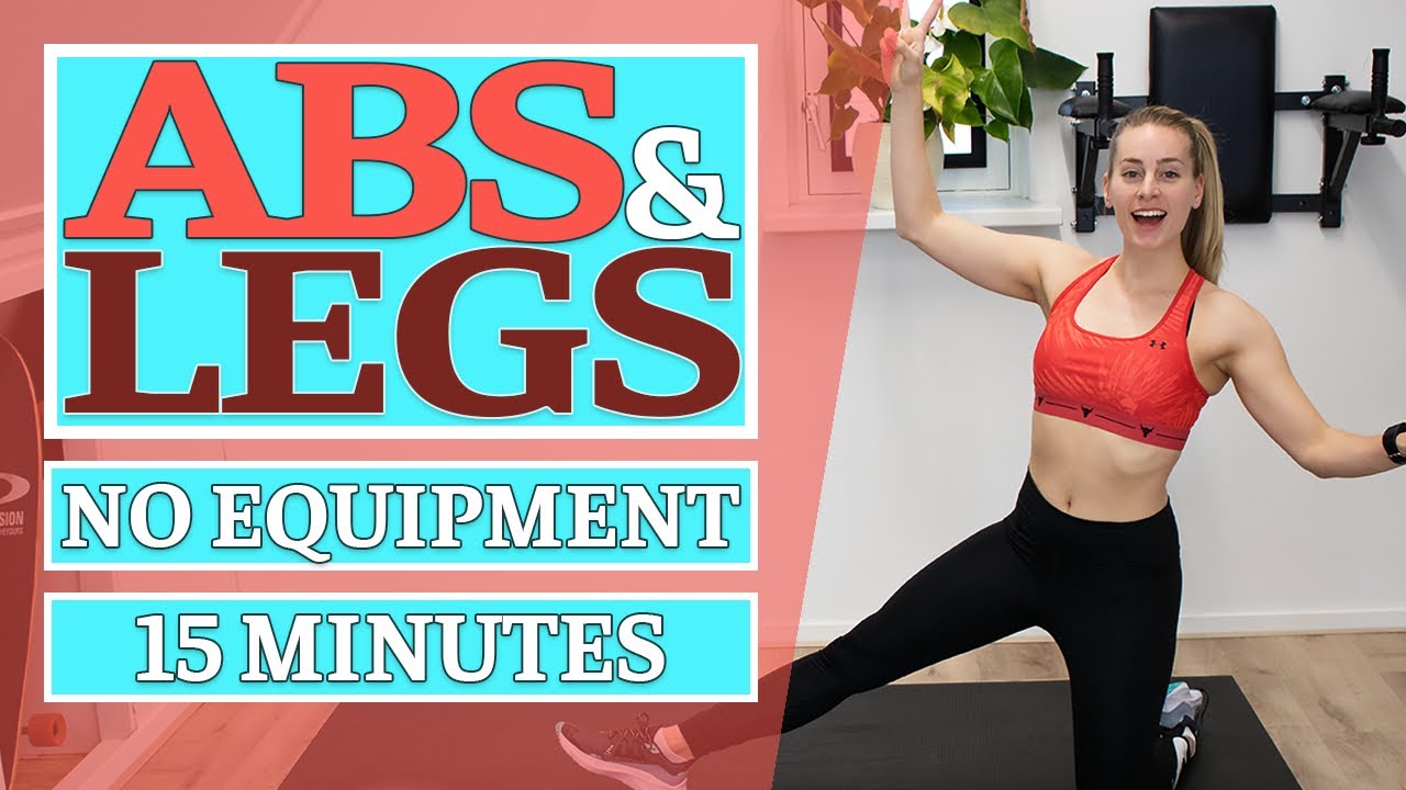 15 Minute Abs and Legs Workout at Home no Equipment - YouTube
