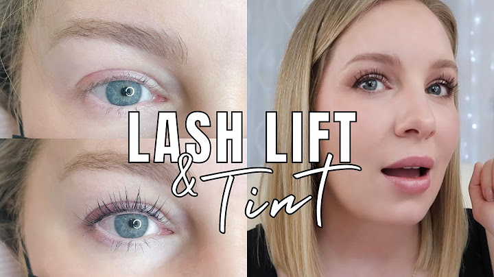 Eyelash lift and tint before and after