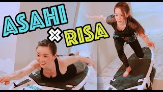 Asahi×Risaの休日の過ごし方!ジムにぴったりのアイテム紹介!!