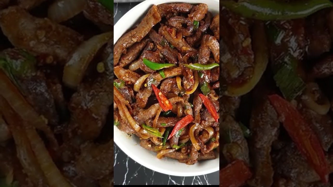 Crispy Beef Chilli - Recipe on my channel