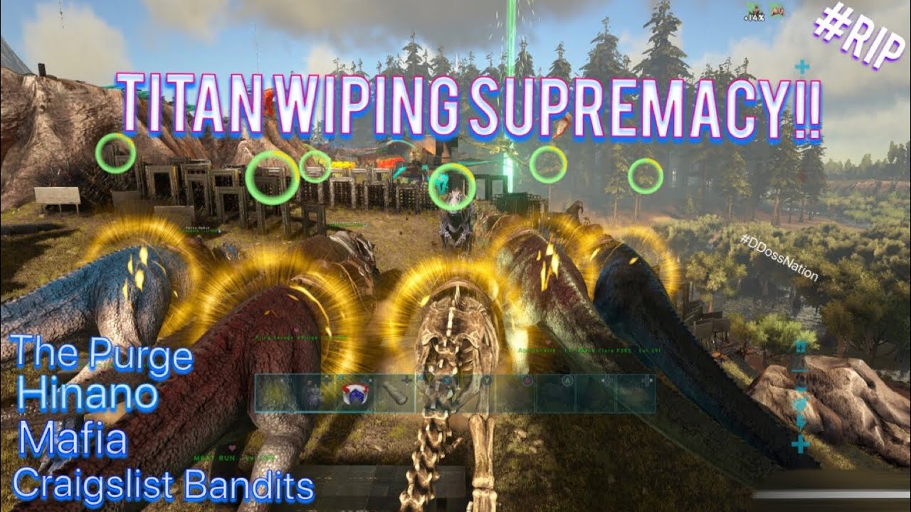 Ark Xbox Official PvP TITAN WIPING SUPREMACY!