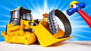 Tamirci Okan ile Araç Maceraları | Buldozer ve Çimento Arabası Tamiri