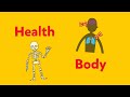 Health - The Body | SESMA Picture Dictionary | English Vocabulary