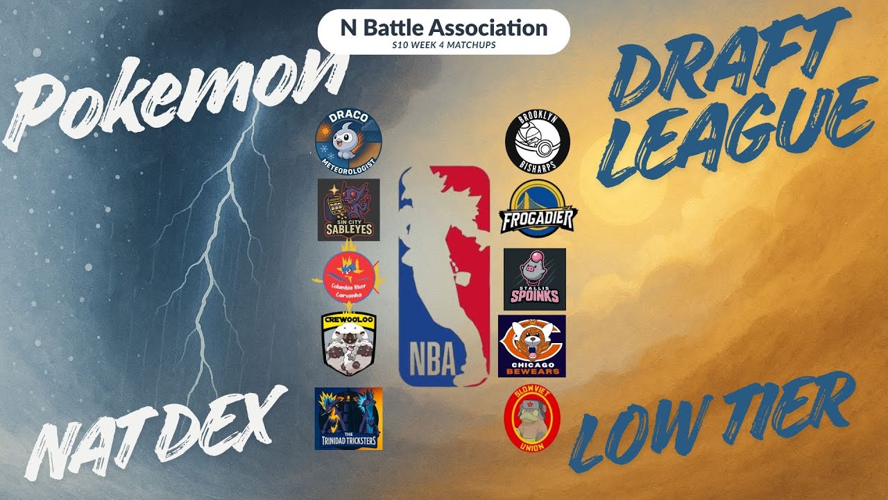 NBA S10 Week 4 Matchups - Pokemon Draft League Nat Dex Low Tier