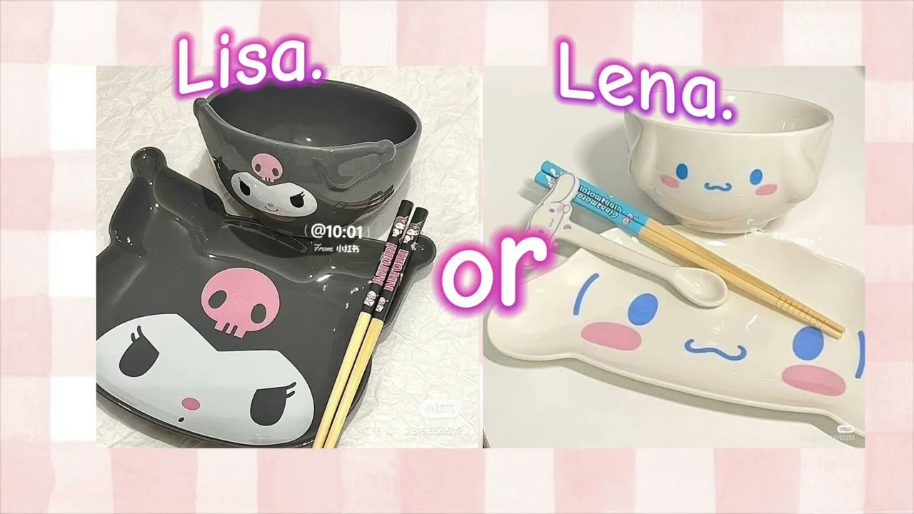 Lisa or Lena sanrio💗 #lisa #lena #lisaandlena#sanrio #trending #cute #youtube #fypシ#viral #tiktok