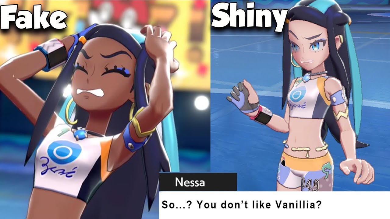 Shiny White Nessa Mod Makes Pokemon Sword And Shield Fans Mad Shiny Isnt Whitewashing
