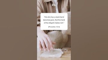 Slack Hand and Diligent Hand | Proverbs 10:4 #bible #quotes #proverbs