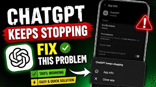 How to Fix ChatGPT Keeps Stopping Problem (2026) | ChatGPT App Crashing Fix Android & iPhone