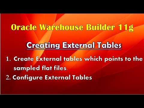 Pract 6 : Creating External Tables in OWB