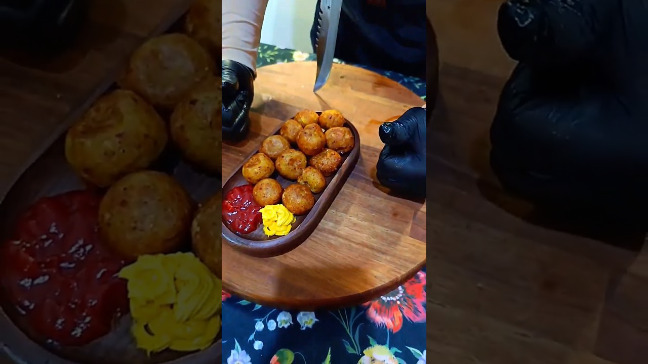 Golden potato balls Indescribable taste 🤩😋