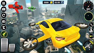 乗り物ゲーム：空飛ぶ車輸送シミュレーター3D：🚗✈️ | 不可能な空中運転ミッション😱 screenshot 4
