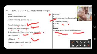 Lecture no 30:- Abstract Class and Static Members | Java Programming