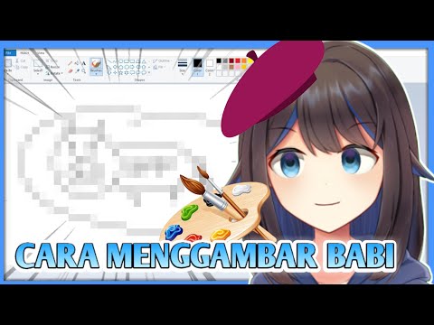 CARA MENGGAMBAR BABI DI PAINT!! 🐖🎨