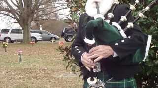 Bagpiper at Funeral