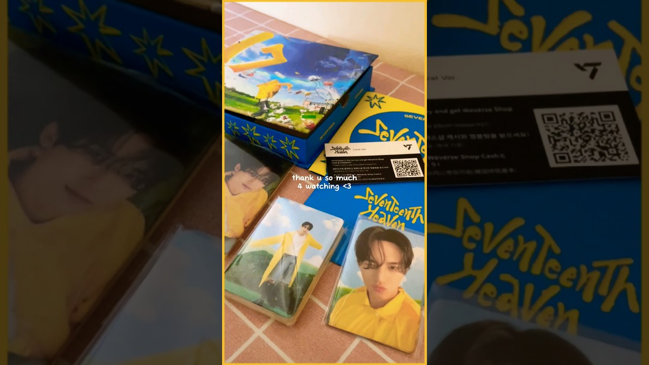 SEVENTEEN ミンギュ　heaven YouTube 特典 unboxing seventeenth heaven 11th mini album: carat version
