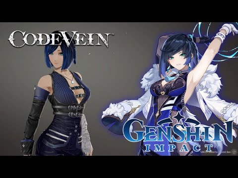 Scaramouche and Childe as Code Vein Characters Genshin Impact