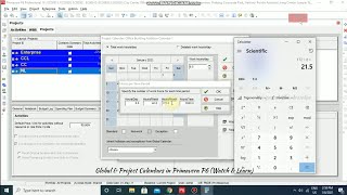 Global & Project Calendars in Primavera P6 (Watch & Learn)