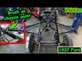Painting the chassis installing rear brakes on the 1937 Ford hot rod Part 21