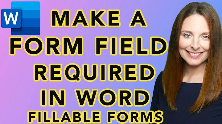 How to Make a Form Field Required in Word - Create Prompt For Users To Fill In Mandatory Fields