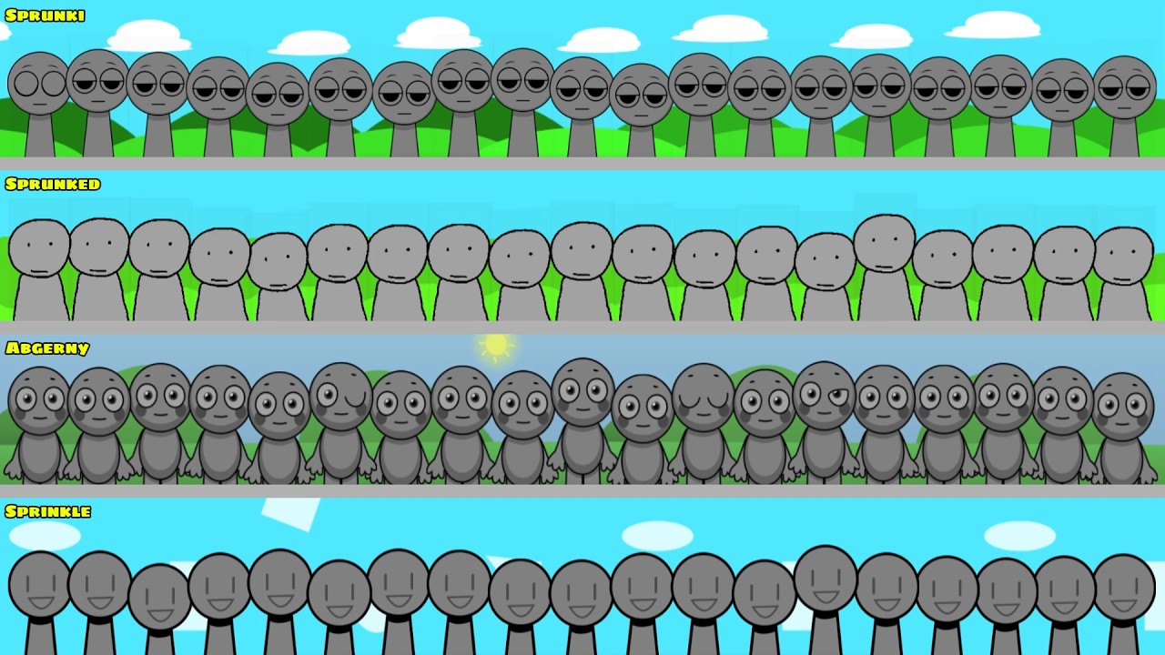 Mix All Characters Together From ( Sprunki vs Sprunked vs Abgerny vs Sprinkle )