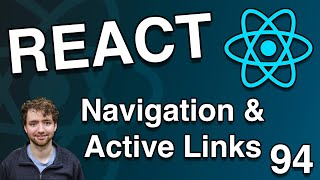 navigation and active link highlighting - material ui - react tutorial 94