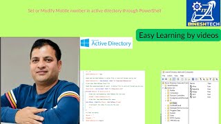 Set or Modify Mobile number in active directory through PowerShell#techvideo