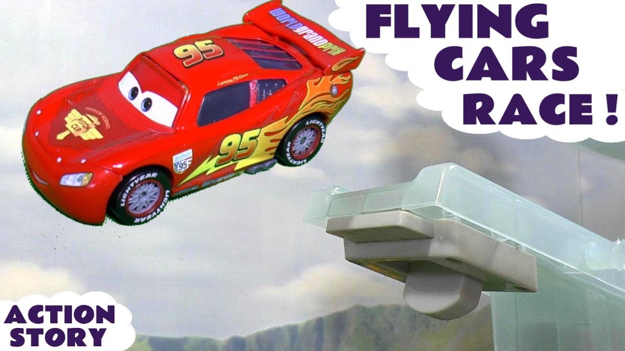 Disney Cars игрушки летать гонки с Человек-паук Железный Человек Minions и TMNT Детские игрушки