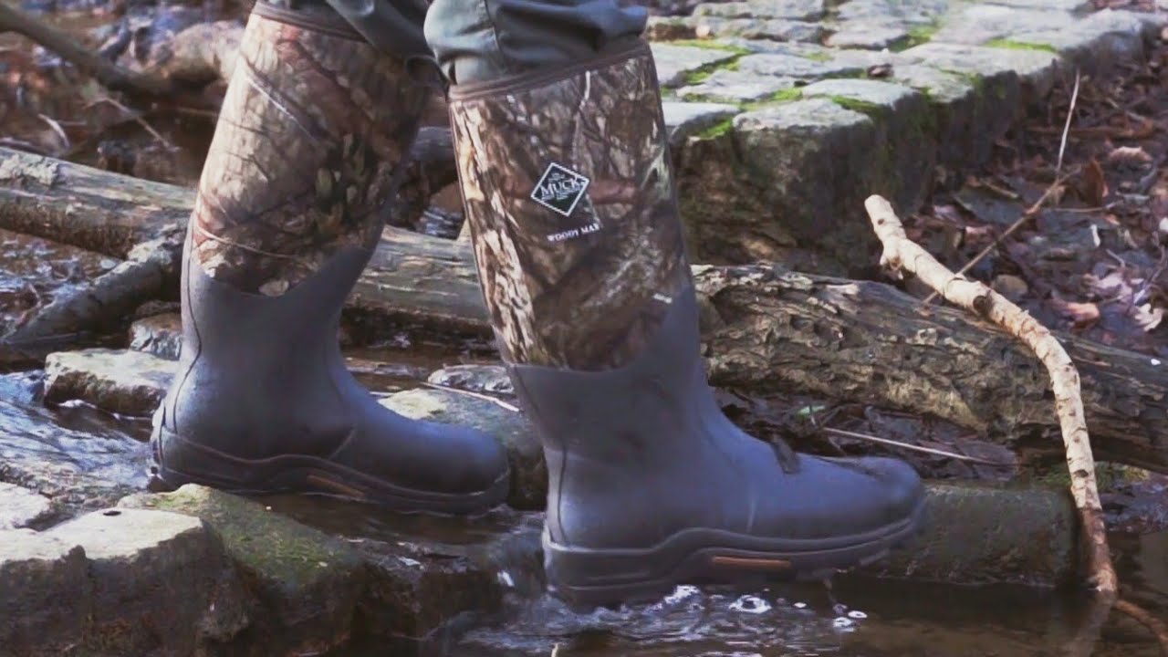 Muck Boot Woody Max boots in the woods and muck YouTube
