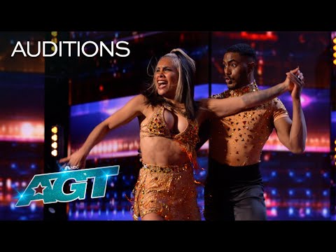 AMAZING Dancing Duo Stefanny and Yeremy Illuminate the Stage | AGT 2022