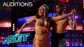 AMAZING Dancing Duo Stefanny and Yeremy Illuminate the Stage | AGT 2022