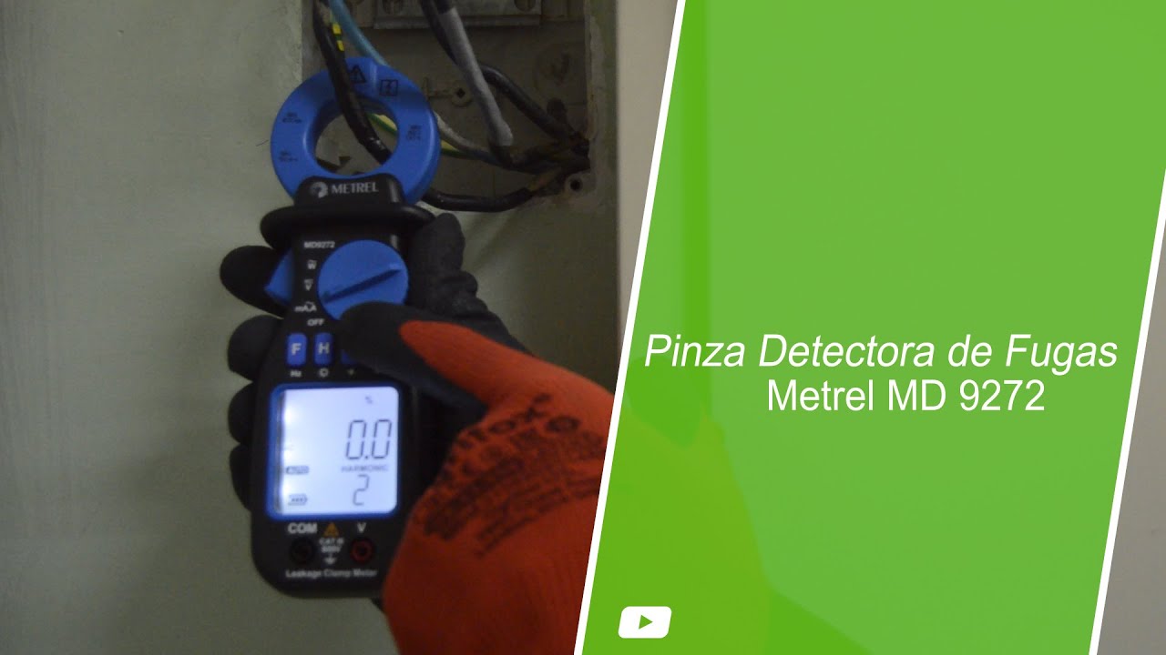 Pinza detectora de corrientes de fugas y de potencia. Ideal para el  profesional de la electricidad 