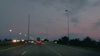 Driving by Tennessee River in from Moorseville Alabama to Decatur, Alabama off US ALT 72 at Night!