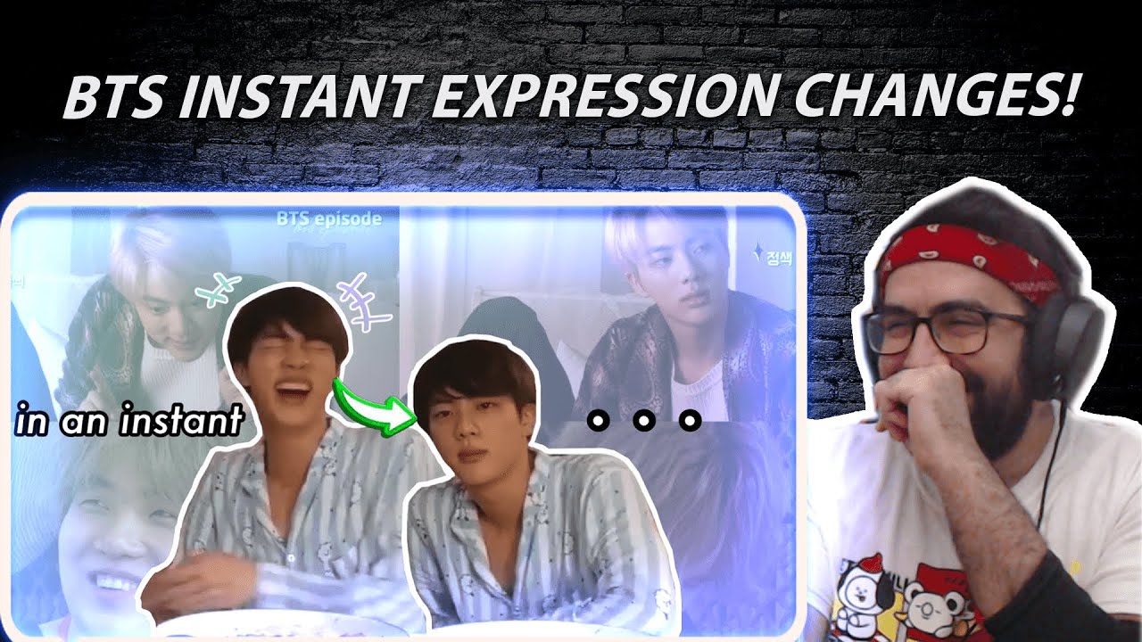 So fast.. - BTS has the fastest switch of expressions | from ˙ᵕ˙ to -ㅅ- in a second | Reaction