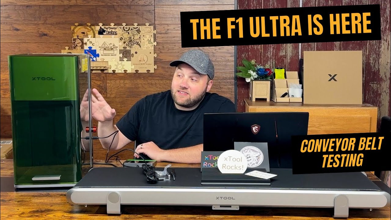 xTool F1 Ultra is Here (Testing the Conveyor Belt) - YouTube