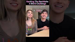 Ranking The Funniest Make A Word Challenge moments 🤣 #shorts #couplechallenge #viral #makeaword