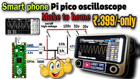 How Did Smartphone Oscilloscope using Raspberry Pi Pico [हिंदी में ] With 100% Safety Features