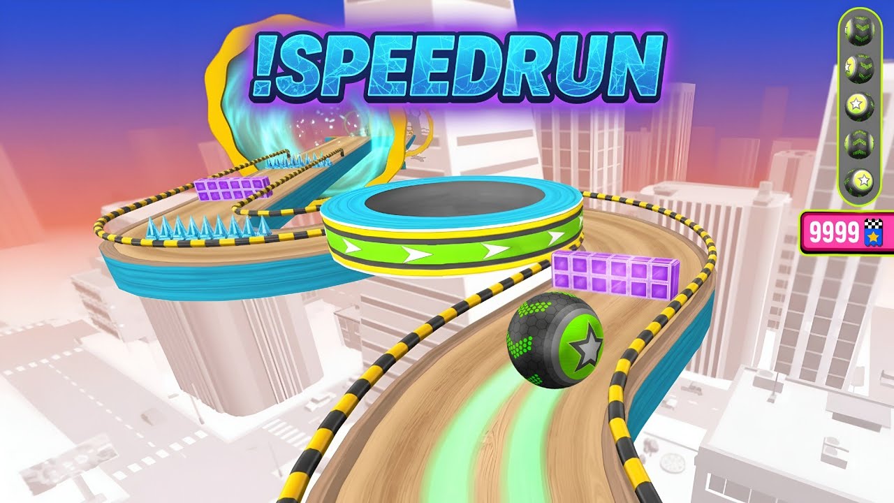 Going Balls Crazy Part 107 - 3D Ball Rolling Gameplay & Speedrun Challenge