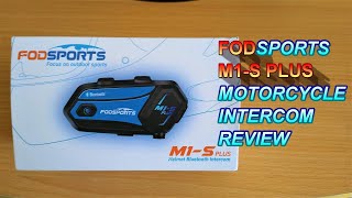 ★ FODSPORTS M1-S PLUS MOTORCYCLE HELMET INTERCOM REVIEW ★