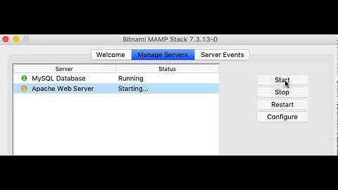 Apache not starting in Bitnami