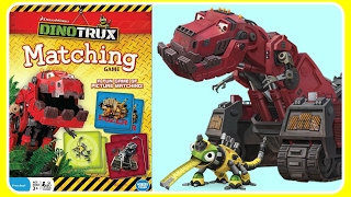 DINOTRUX MEMORY MATCH GAME with Ty Rux! Fun Board Games YouTube Video For Kids