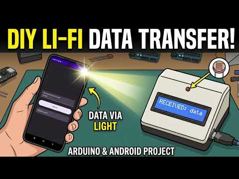 LiFi Data Transmission Using LED 💡 | High-Speed Wireless Communication Project | EASITRONICS