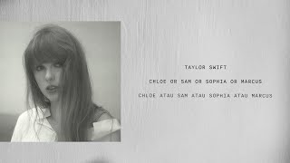 Taylor Swift - Chloe or Sam or Sophia or Marcus (Terjemahan)